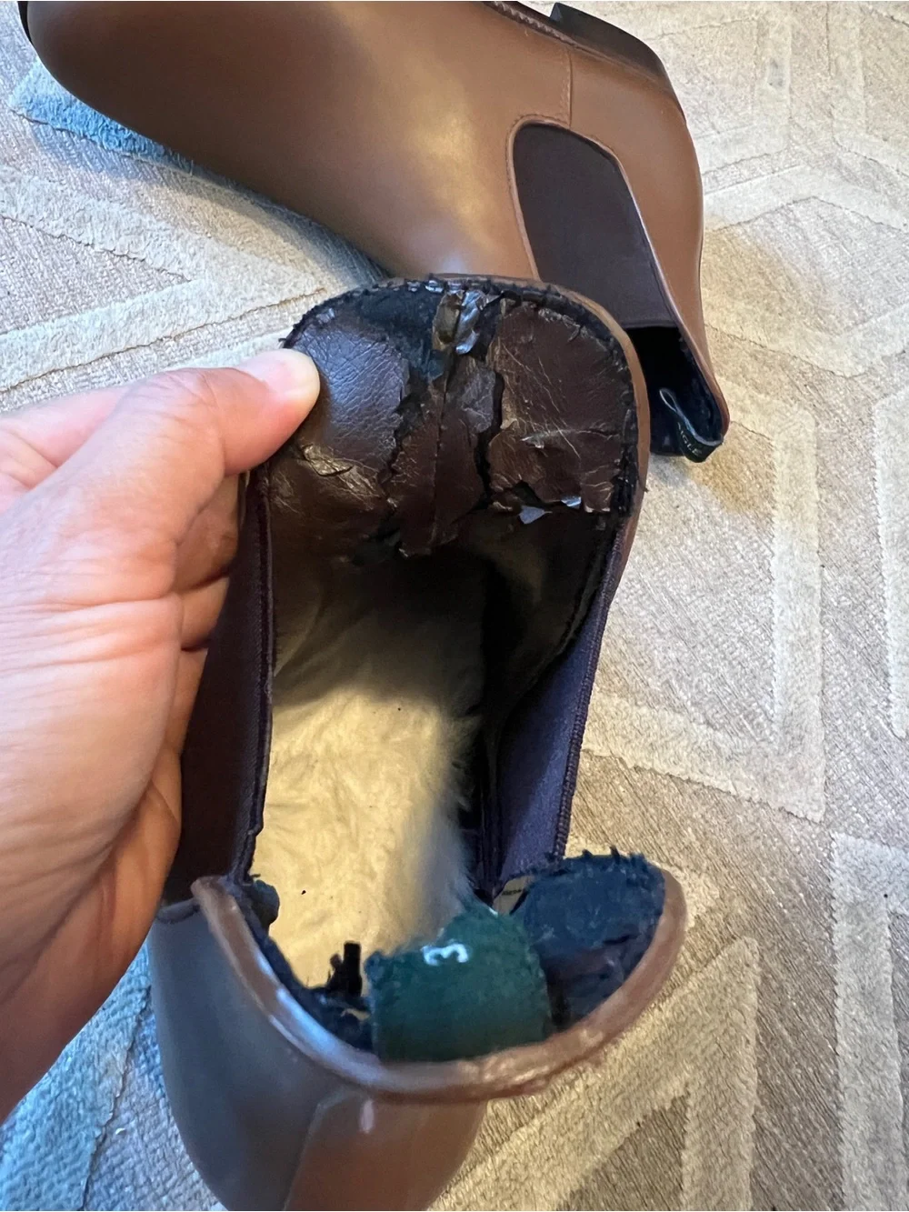 classic aigle Brown Chelsea rain ankle Boots